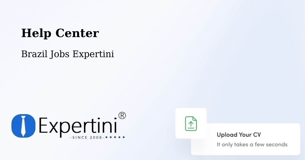 Help Center – Itararé - Brazil Jobs Expertini
